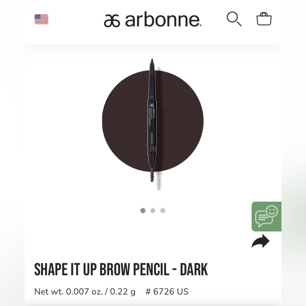 NIB Arbonne shape it up brow pencil